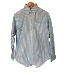 Lauren Ralph Lauren Men's Non Iron Striped Button Down Shirt Size 15 32-33